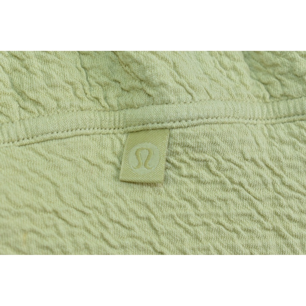 Lululemon Textured Women's Pullover Size 4 Crewneck Dew Green Activewear - Picture 11 of 12